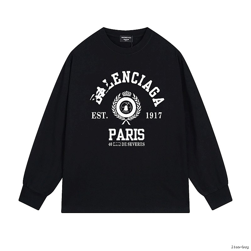 Balenciaga retro black long-sleeve