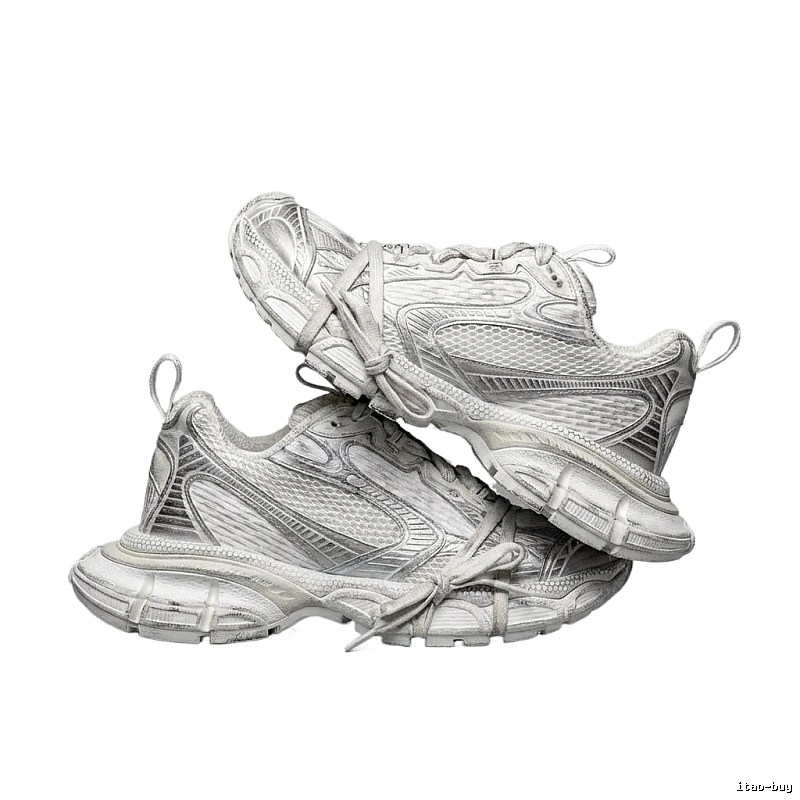 Balenciaga retro silver-gray sneakers