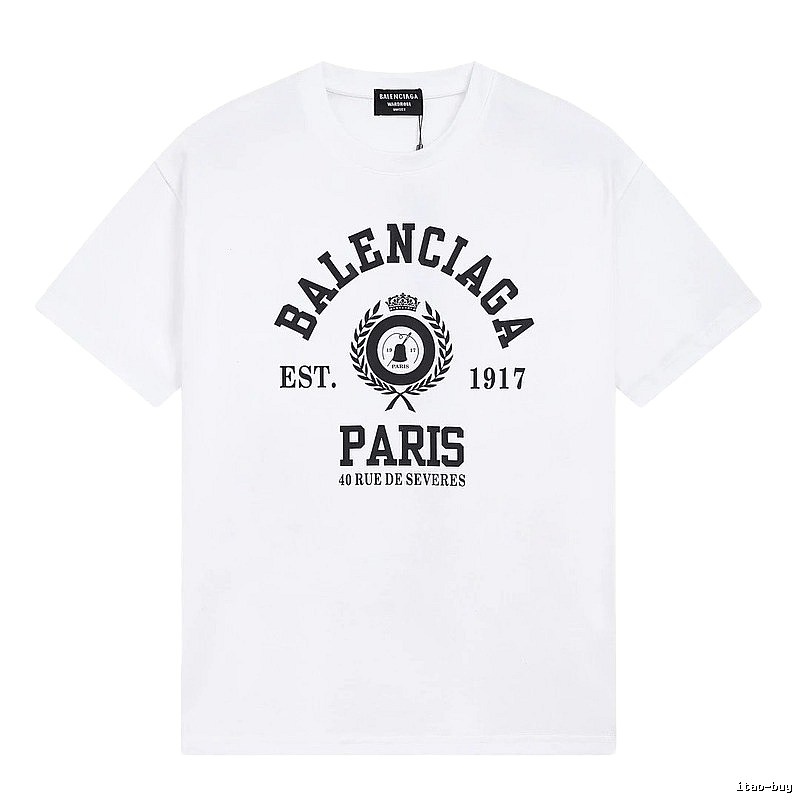 Balenciaga retro style white T-shirt