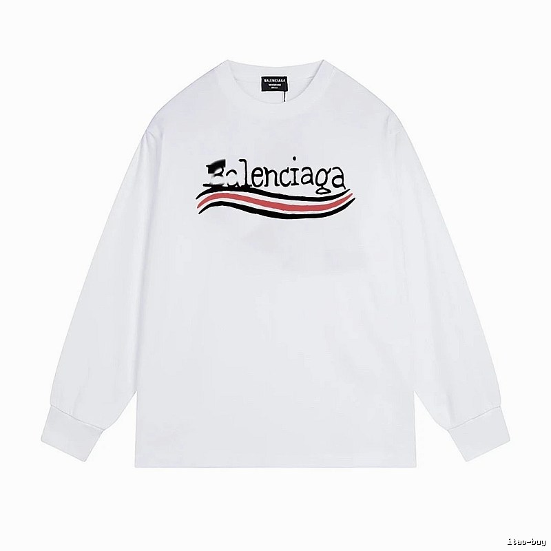 Balenciaga striped white long-sleeve