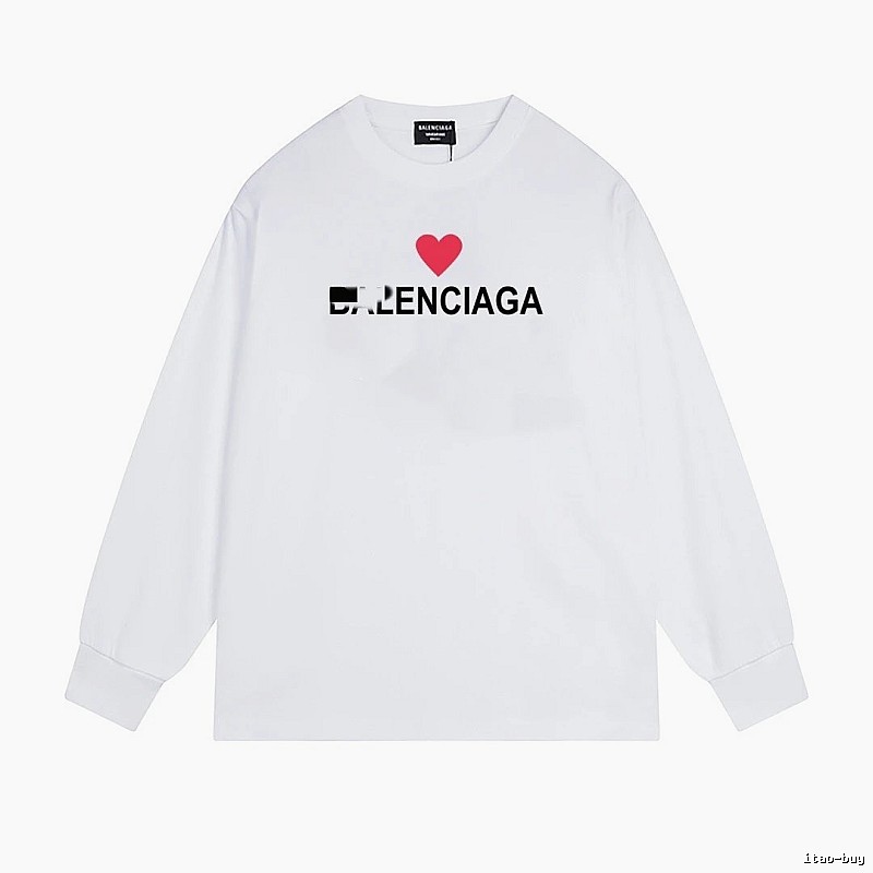 Balenciaga's simple white T-shirt with a heart design.