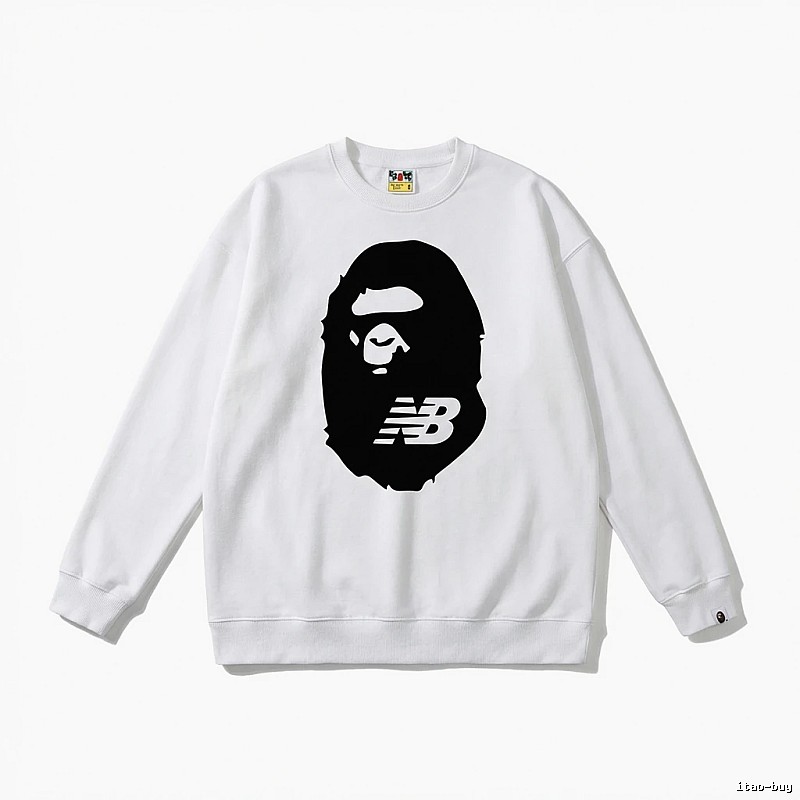 Bape Ape Head Classic White Sweatshirt