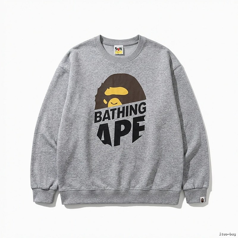 Bape Ape Head Grey Sweatshirt