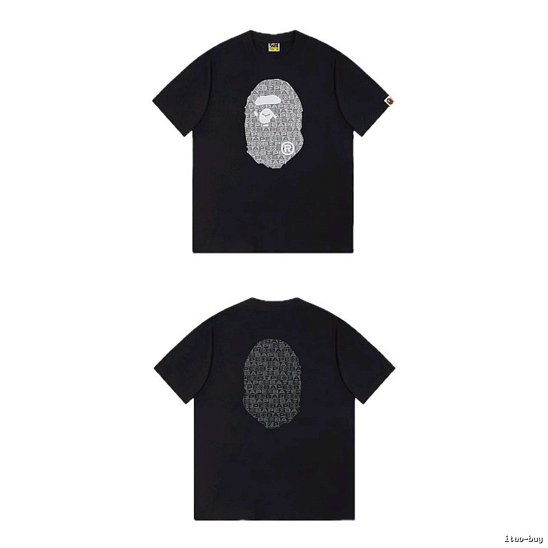 Bape Ape Head Trendy and Cool Black T-shirt