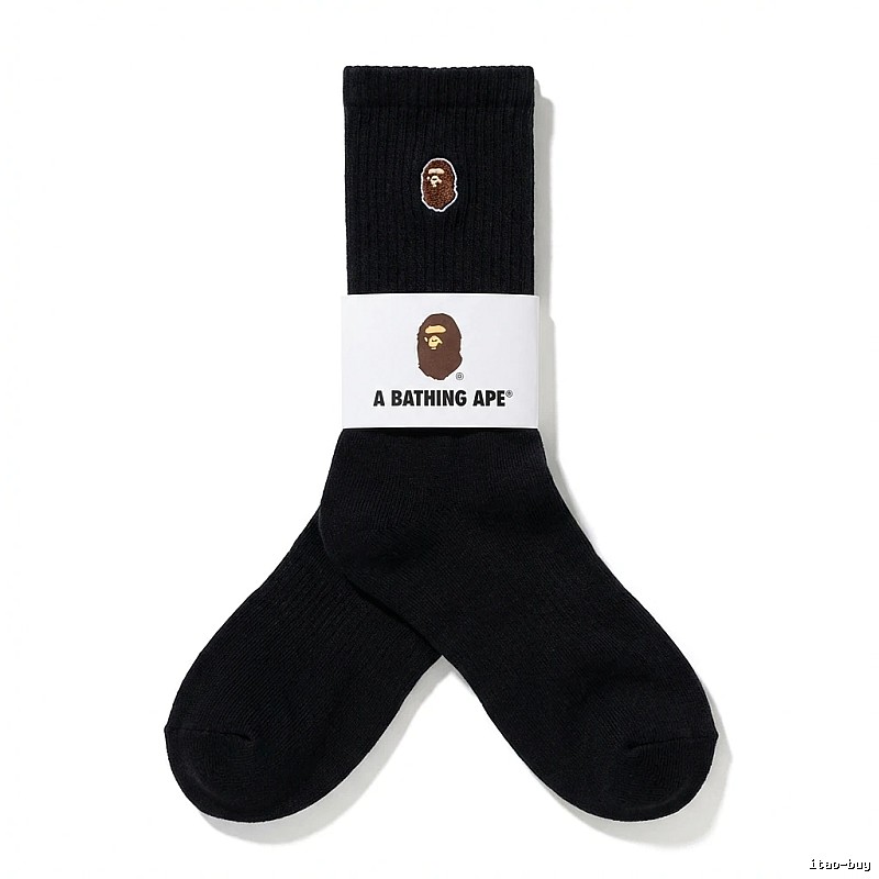 Bape Ape Head Trendy Black Socks