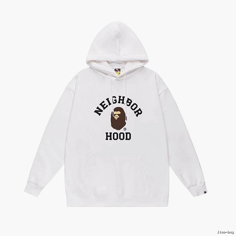 Bape Ape series white hoodie
