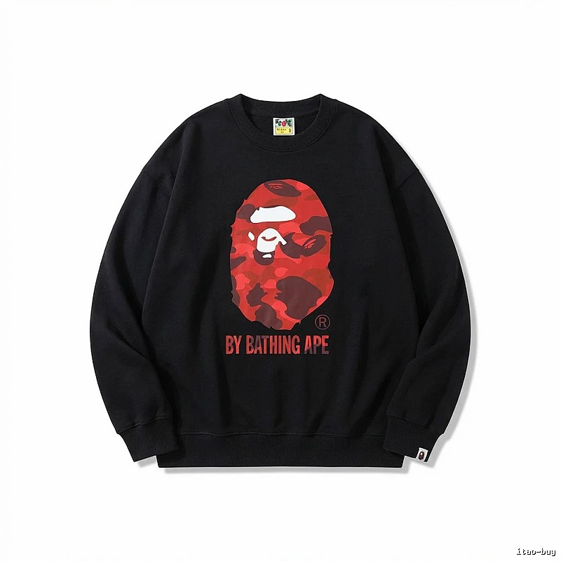 Bape camouflage style black sweatshirt