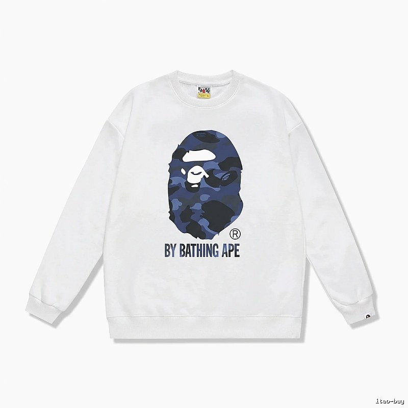 Bape camouflage style white sweatshirt