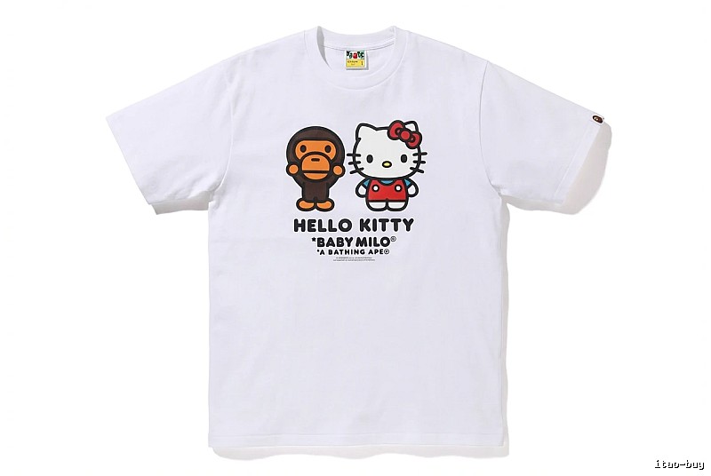 Bape co-branded cartoon white T-shirt