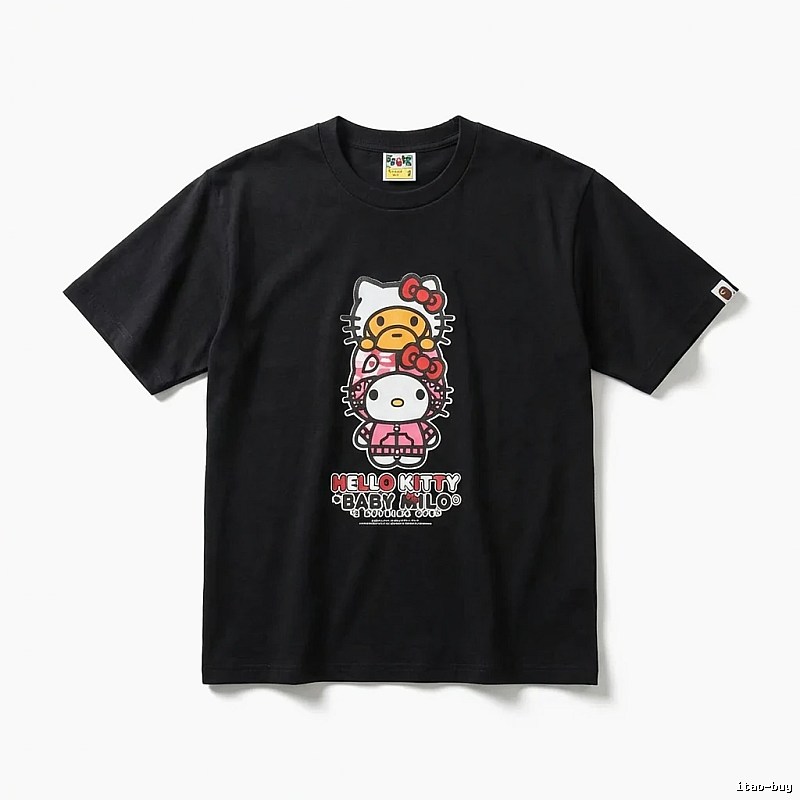 Bape Co-branded Hello Kitty Black T-shirt