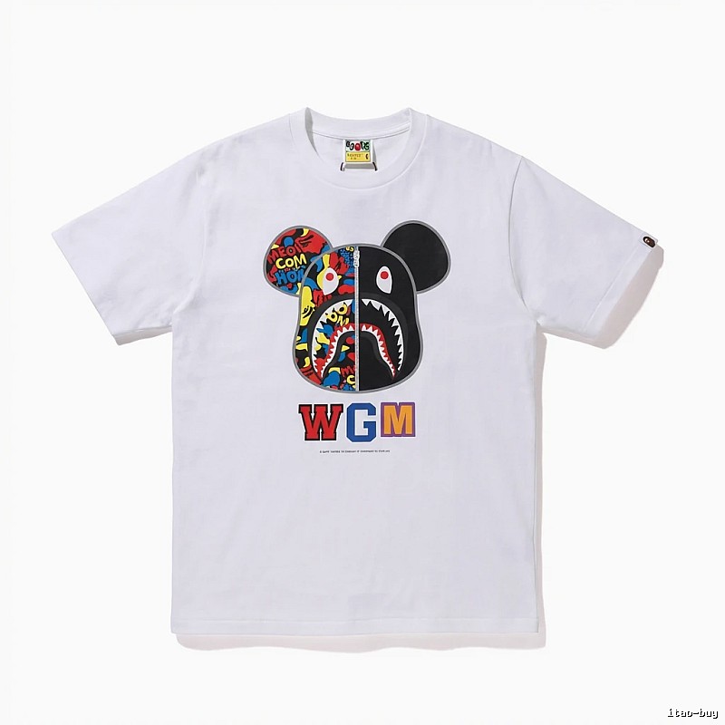 Bape Mickey Mouse Co-branded White T-shirt