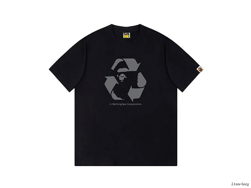 Bape Recycling Series Black Short Sleeve