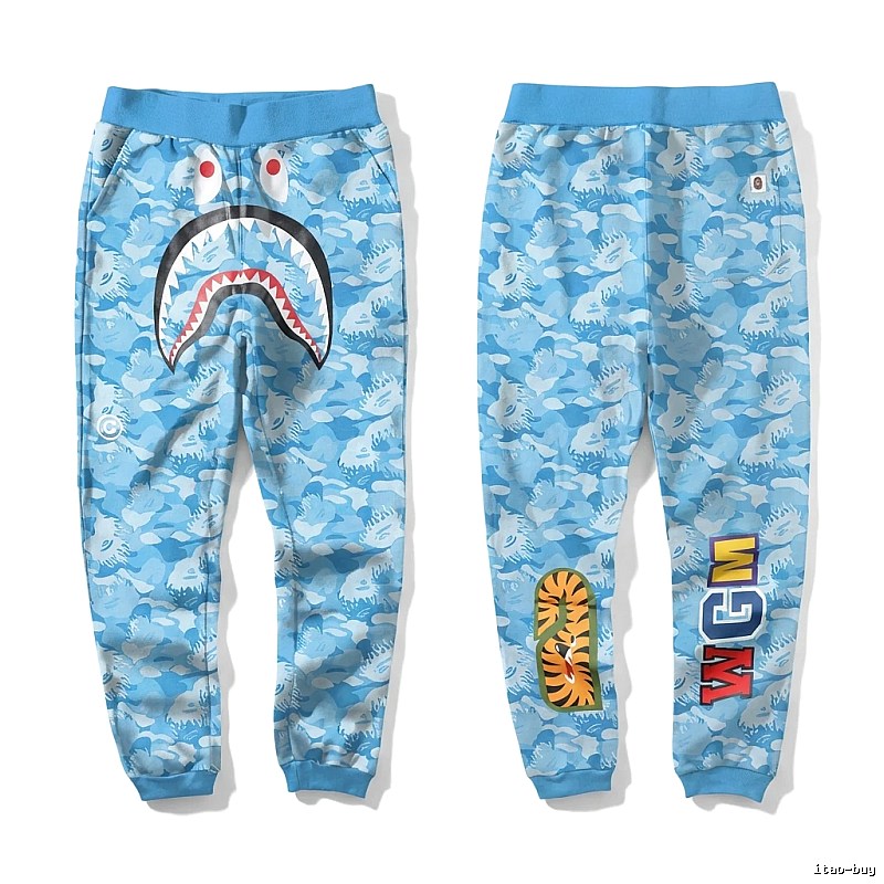 Bape Shark Camouflage Style Sweatpants