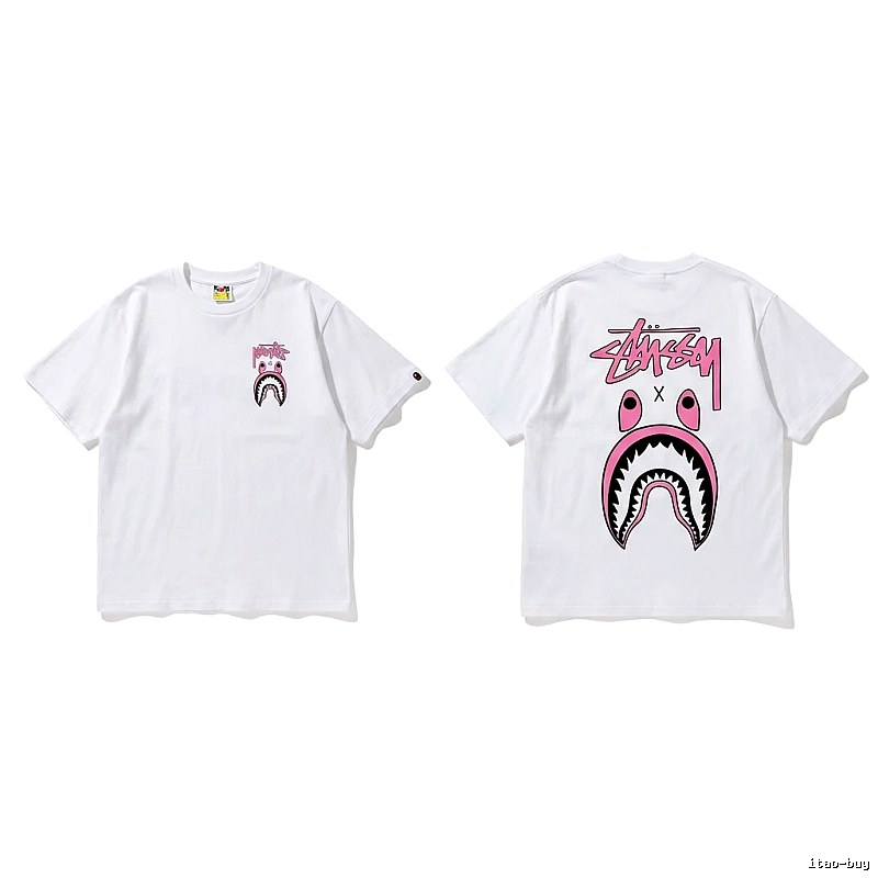 Bape Shark Co-branded White T-shirt
