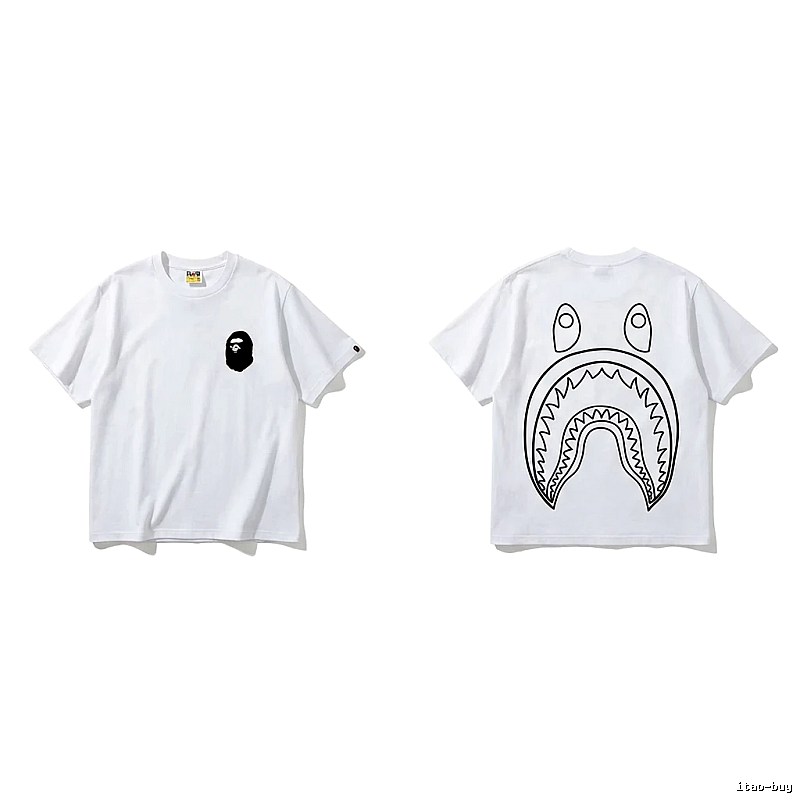 Bape Shark Series Simple White T-shirt
