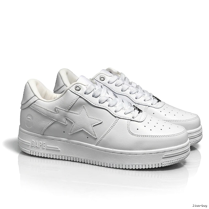 Bape Star Minimalist White Shoes