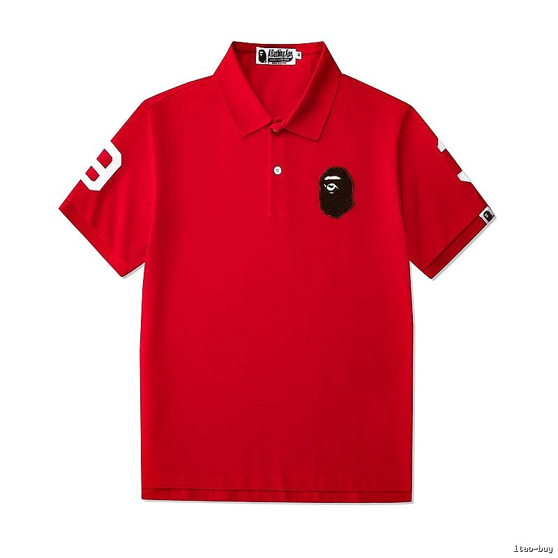 BAPE Travel Polo shirt White Polo Ape with Modern Look
