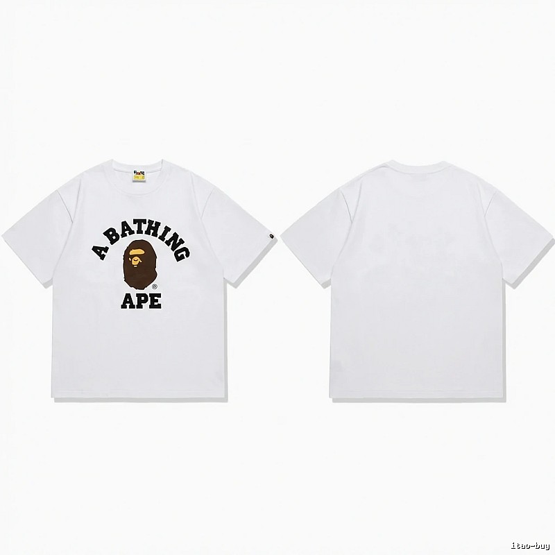 Bape's classic ape head white T-shirt