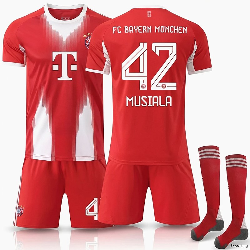 Bayern Munich red and white sportswear set