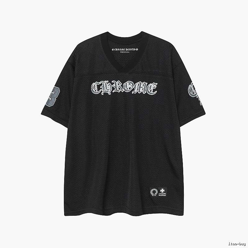 Black Floral Button Shirt Logo Detail