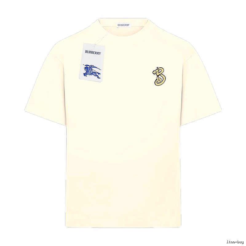 BURBERRY Classic and Simple Style Beige T-shirt