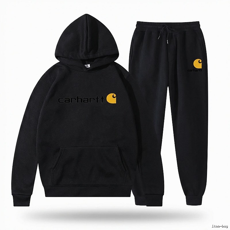 Carhartt basic black sweatshirt suit