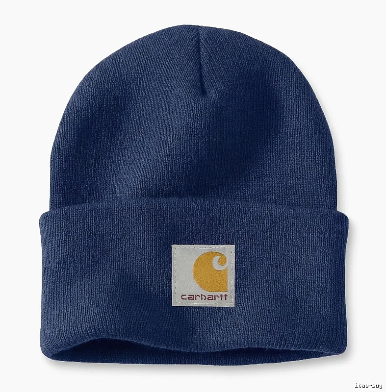 Carhartt classic dark blue beanie