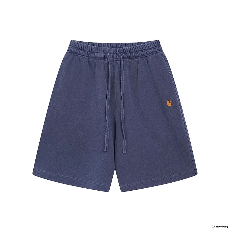 Carhartt Classic Embroidered Workwear Style Navy Blue Shorts