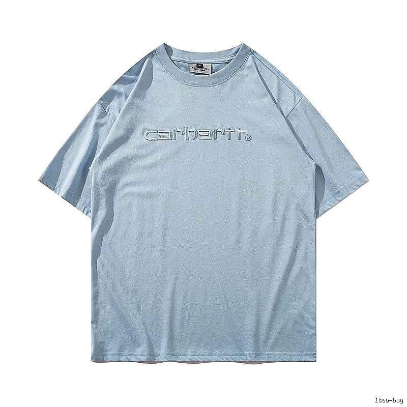 Carhartt Classic Logo T-shirt Light Blue Subtle for Daily Styling