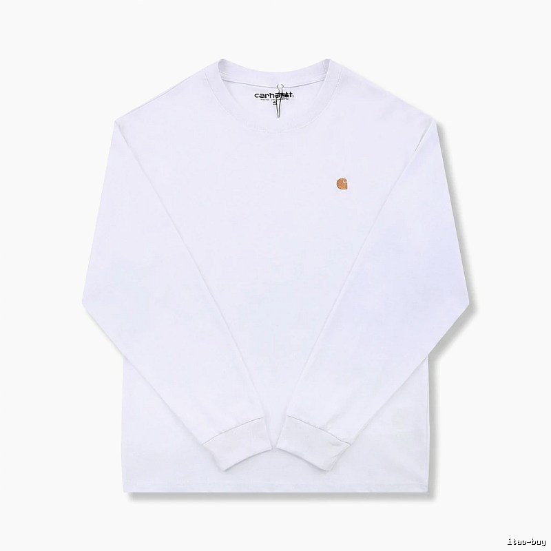 Carhartt classic simple style white sweatshirt