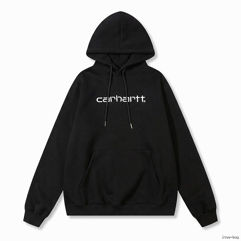 Carhartt simple-style black hoodie