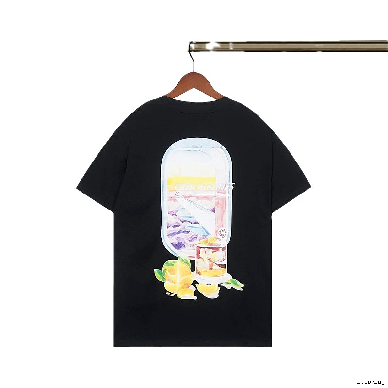 Casablanca Aviation Series Trendy Cool Black T-shirt