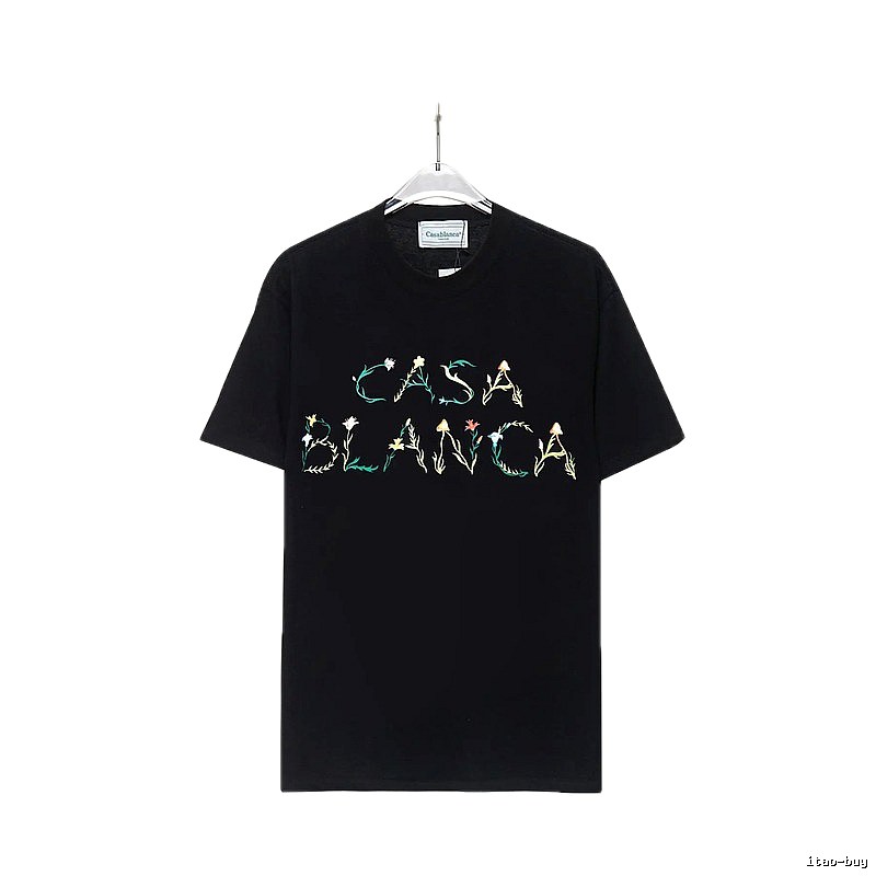Casablanca Floral Style Black T-shirt