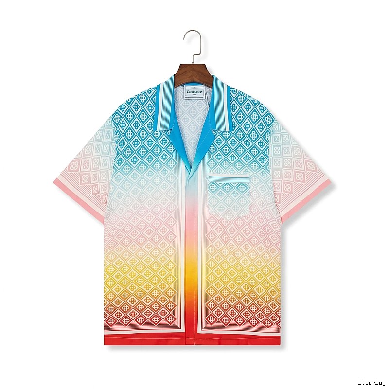 Casablanca Gradient Style Printed Shirt