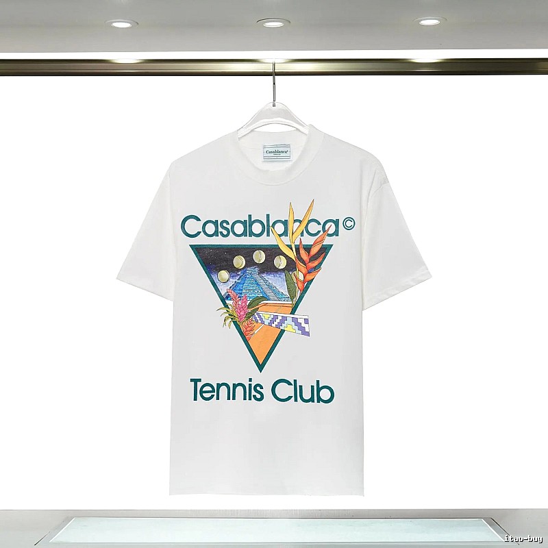 Casablanca Printed Casual White T-shirt