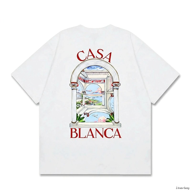 Casablanca retro style white T-shirt