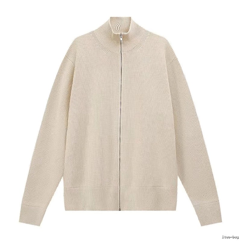 Casual Zip jacket Black Minimalist Full for Streetwear Looks