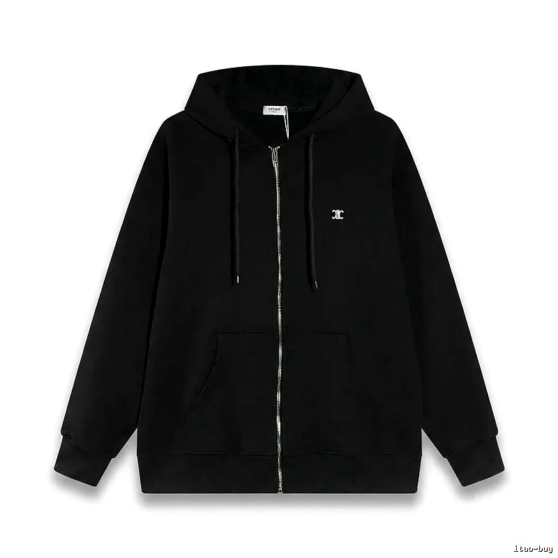 CELINE's classic black hoodie