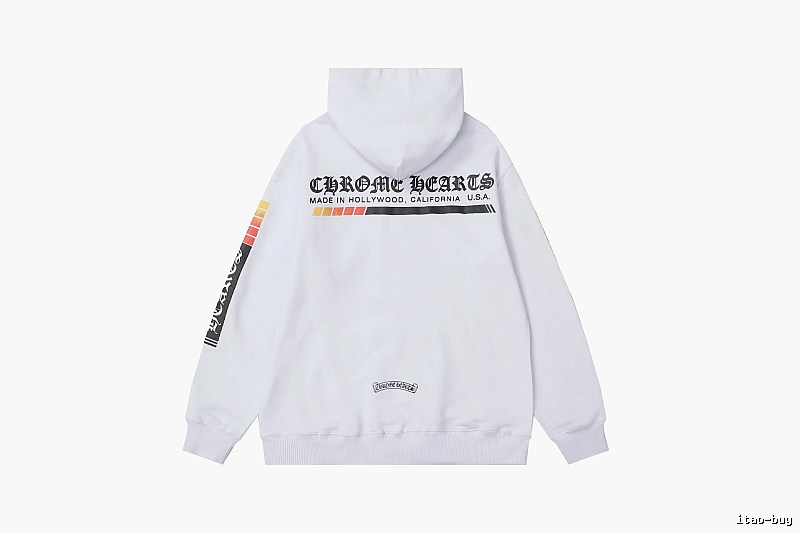 Chrome Hearts 2089-36 White Cross Graphic Hoodie Smart Casual