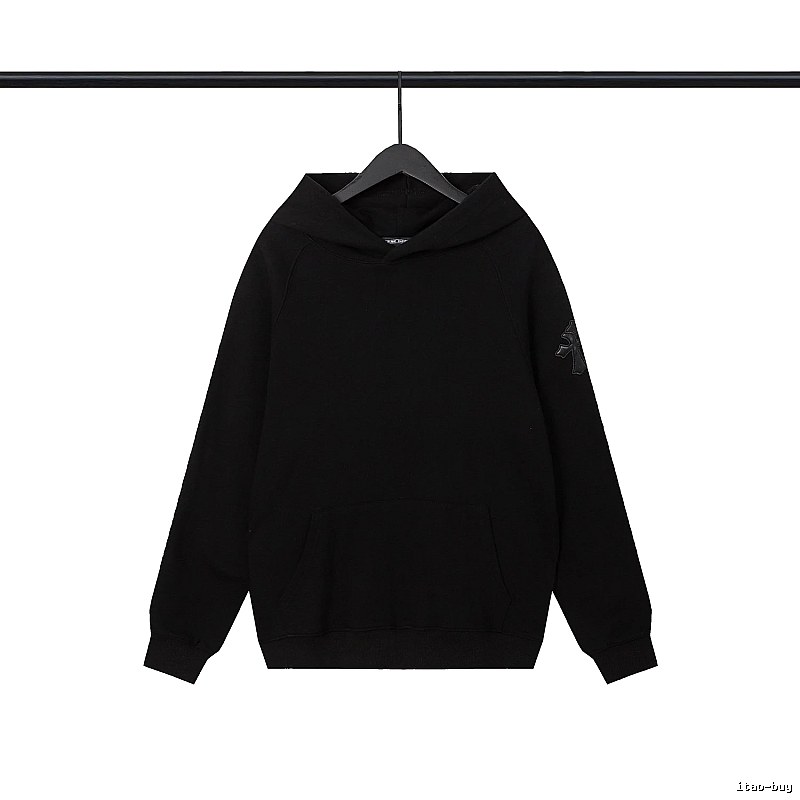 Chrome Hearts 2089-83 Black Cross Graphic Hoodie Active Casual