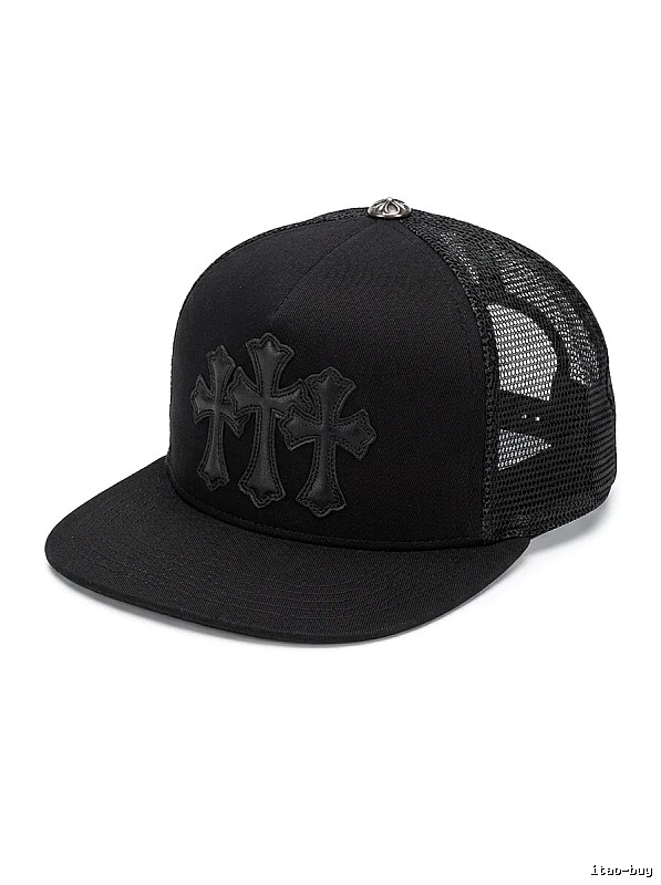 Chrome Hearts Black Trendy Baseball Cap