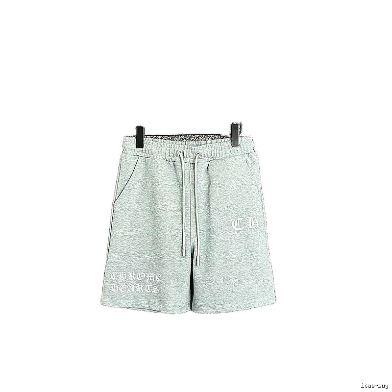 Chrome Hearts casual light gray shorts