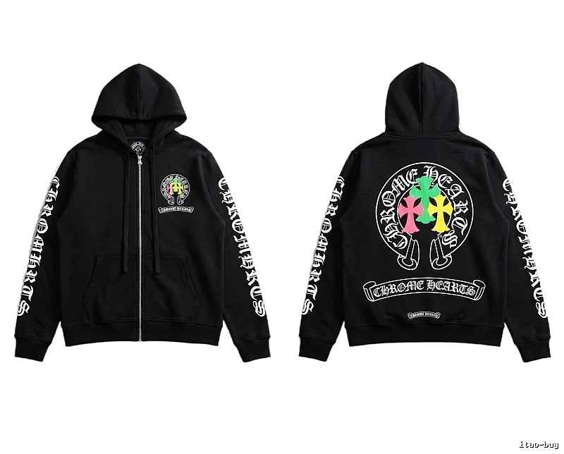 Chrome Hearts Colorful Retro Style Sweatshirt