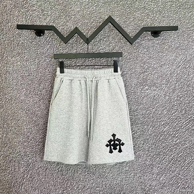 Chrome Hearts Cross Casual Style Grey Shorts