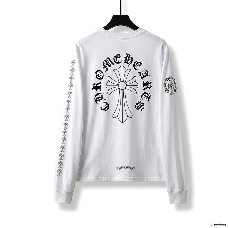 Chrome Hearts Cross Dark Style White T-shirt