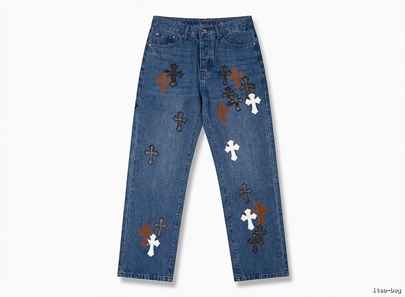 Chrome Hearts Cross Denim Pants