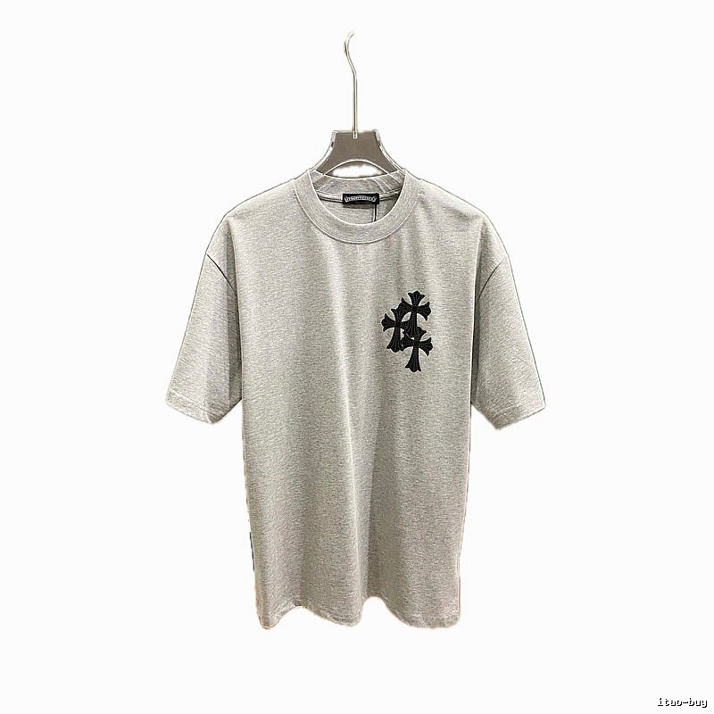 Chrome Hearts Cross Flower Grey T-shirt