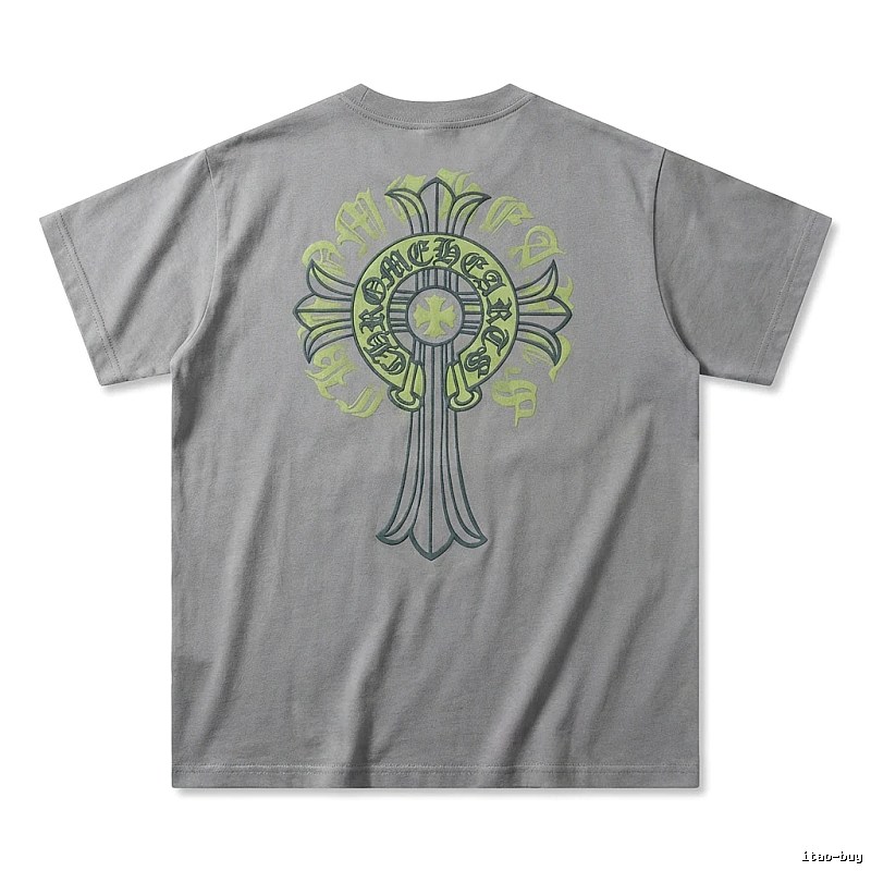 Chrome Hearts Cross trendy brand Grey T-shirt
