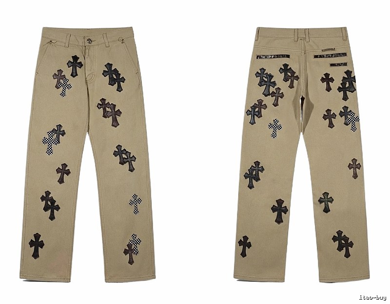Chrome Hearts Cross Vintage Khaki Pants