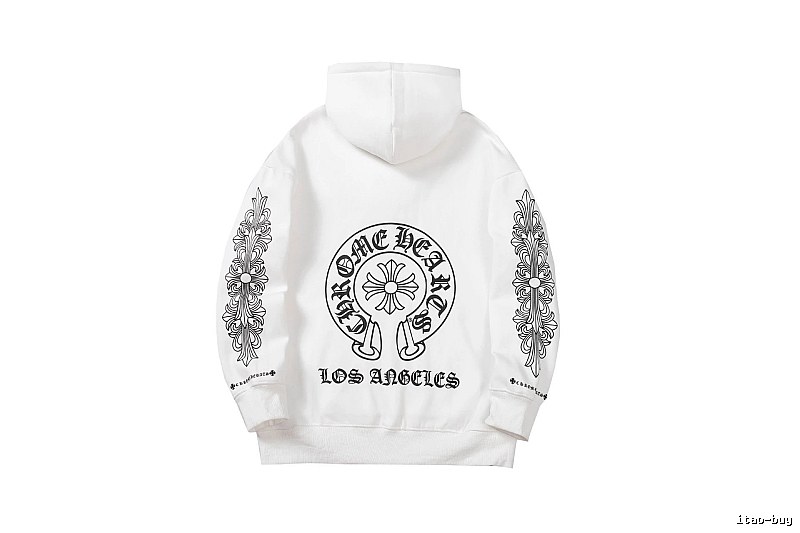 Chrome Hearts Daily Cross graphic hoodie Black Blue Cross for City Outfits